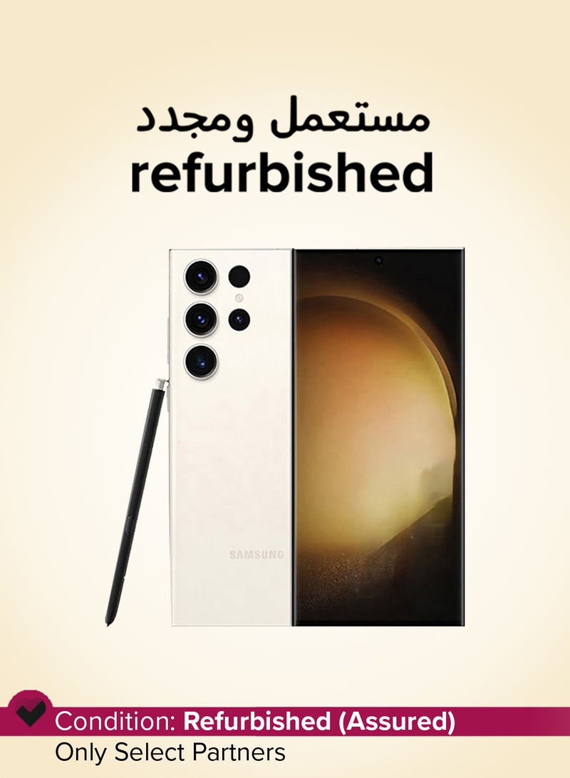 Apple Refurbished - Galaxy S23 Ultra White Single SIM 12GB 256GB 5G LTE - International Version - Image 1