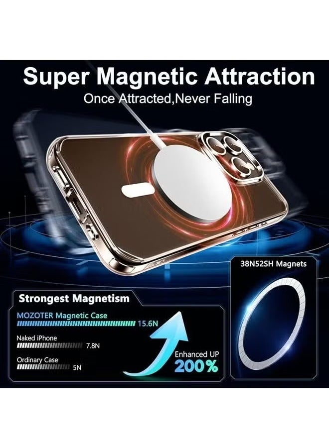 JAJEEK Magnetic Privacy Case for iPhone 16 Pro | Clear Design with Privacy Screen & Camera Protection | Slim Shockproof TPU Bumper & Hard PC Back - Image 5