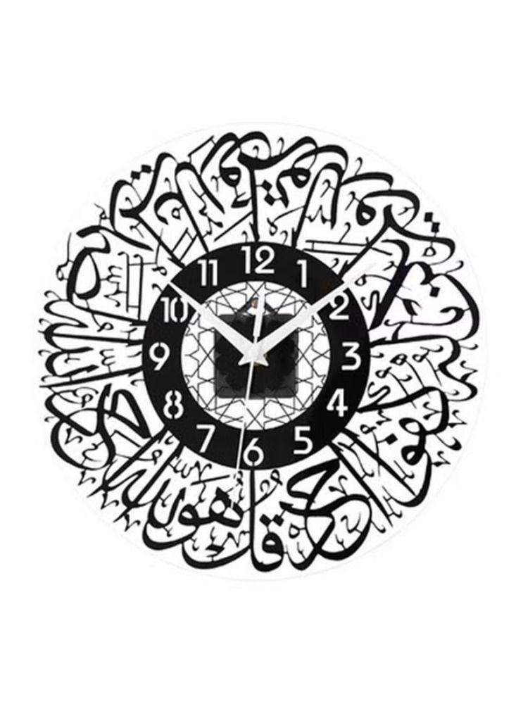Dreamzon ساعة حائط إسلامية سورة الإخلاص ديكور غرفة المعيشة العربية ديكور المنزل - Image 2