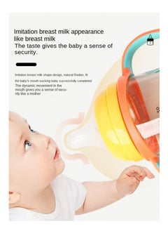 Bluejw Natural Feel Baby Bottle Soft And Squeezy Easy To Clean Dual Anti-Colic Vent Bottle For Baby Infants And Newborn 300ml  - Image 4