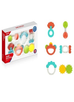 HUANGER 6 Pcs Baby Hand Silicon Rattles Set - High Quality Baby Sleep Rattle Baby Toys 1-24 Months  - Image 3