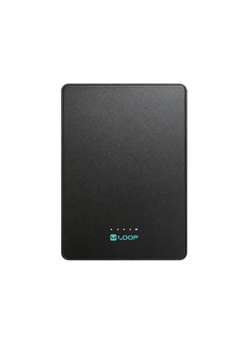LOOP 5000mAh Slim 3-in-1 Qi2 Magnetic Power Bank, 15W Wireless Charging, 20W USB-C PD, 5.5mm Ultra-Slim, 98g - Image 1