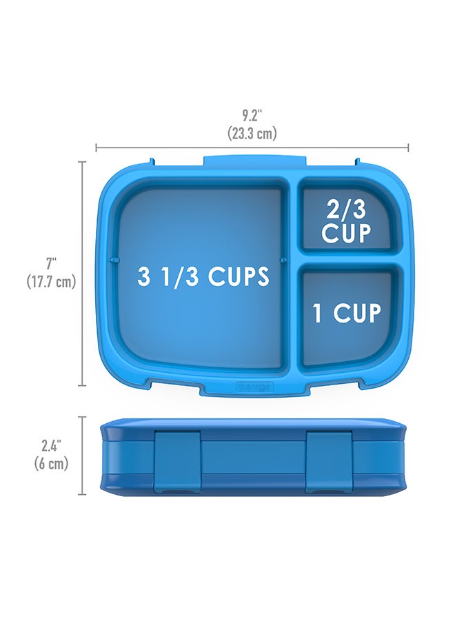 Bentgo - Fresh 3 Compartment Lunch Box Blue - Image 1