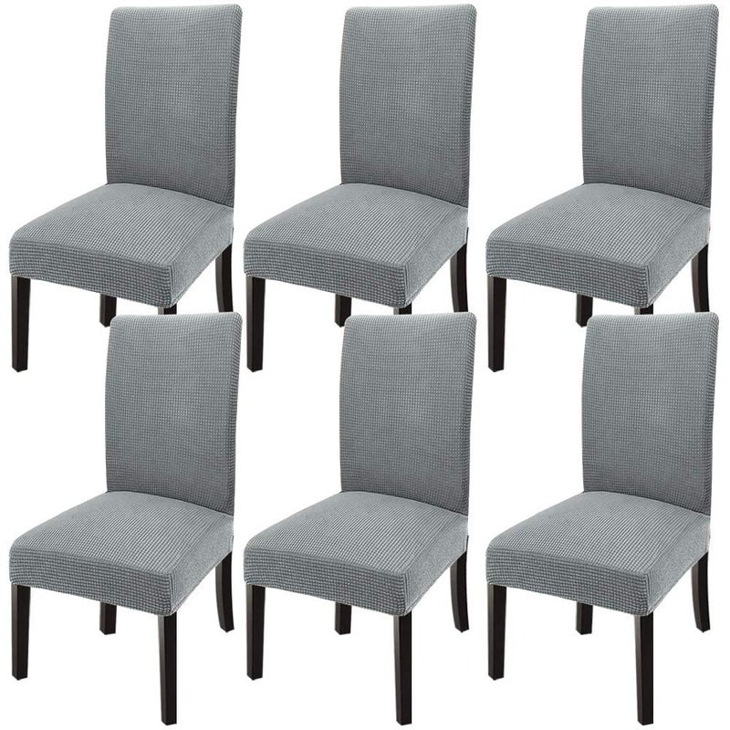 GoodtoU Chair Covers for Dining Room 6 Pack Stretch ParsonDining Chair Slipcover Removable Washable Chair Protector for HomeRestaurantBanquetForros para Sillas de ComedorSet of 6 Light Gray