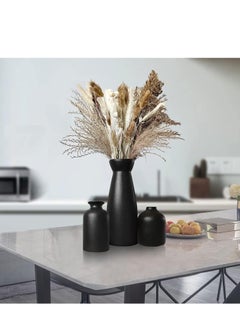 Ceramic Vase Set 3 Small Flower Vases for Modern Home Decor Decorative Vase for Pampas Grass and Dried Flowers Black - pzsku/Z35D0F369CFB79601CBF5Z/45/_/1716443492/c23bf12a-f9f2-4dab-935b-89d16999a20d