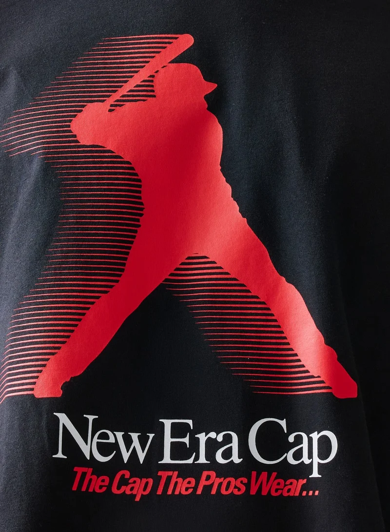 NEW ERA  Graphic Logo Oversized T-Shirt  | Best Price UAE