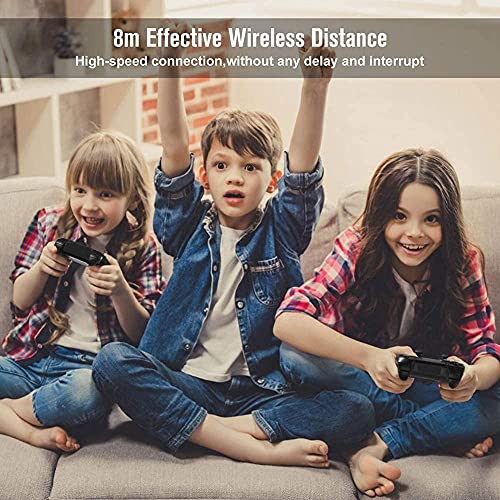 Burcica Wireless Controller for PS-3 Motion Sense Double Vibration Upgraded Gaming Remote for Play 3 with Charging Cord (BlueFlash and RedFlash) - Image 5