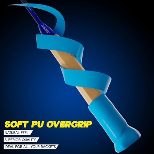 Konex Badminton & Tennis Racket Grip Tape (Pack of 3) | Multicolor Anti-Slip Overgrip | Durable, Moisture-Wicking & Strong Cushion Grip | Ideal for All Sports Rackets - Image 2