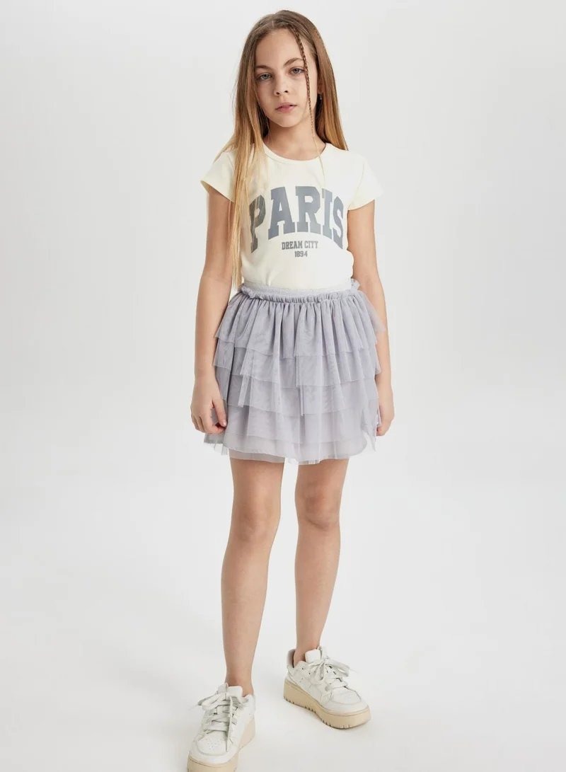 DeFacto  Slim Fit Short Sleeve T-Shirt for Women | Best Price UAE