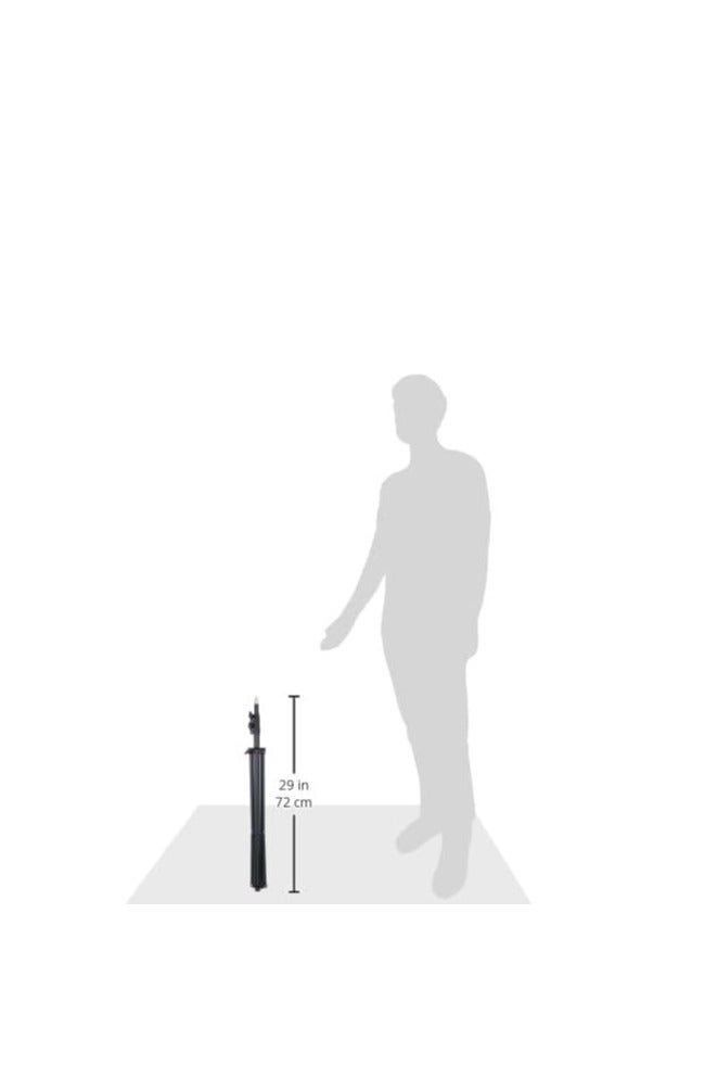 Camera tripod 2.10 meter mount stand for mobile phone camera and ring light - black - Image 3