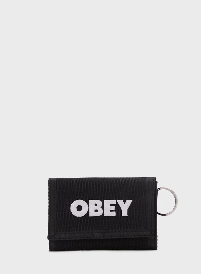 OBEY Bold Logo Trifold Wallet