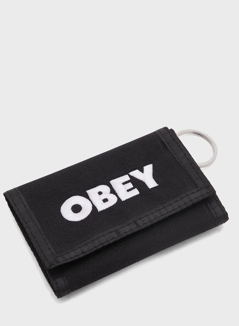 OBEY Bold Logo Trifold Wallet