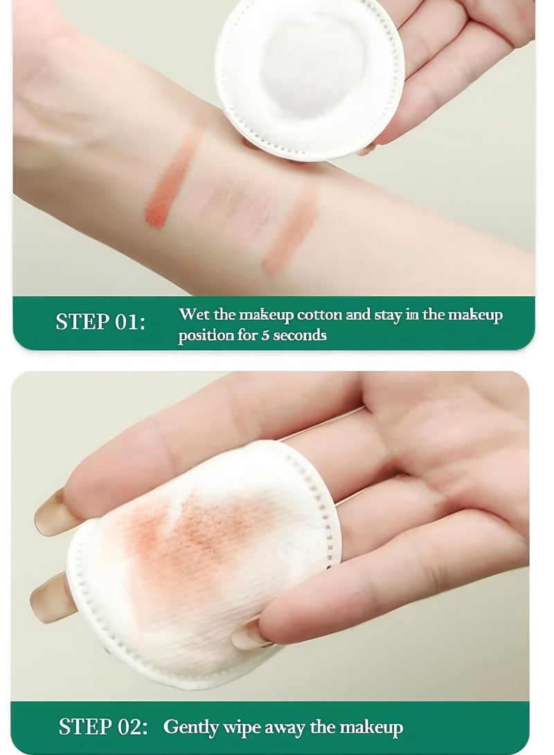 3 Packs 300 Sheets Cotton pads, makeup remover pads, nail remover, suitable for face, lips and eyes, high-quality cotton, hypoallergenic, lint-free - Image 3