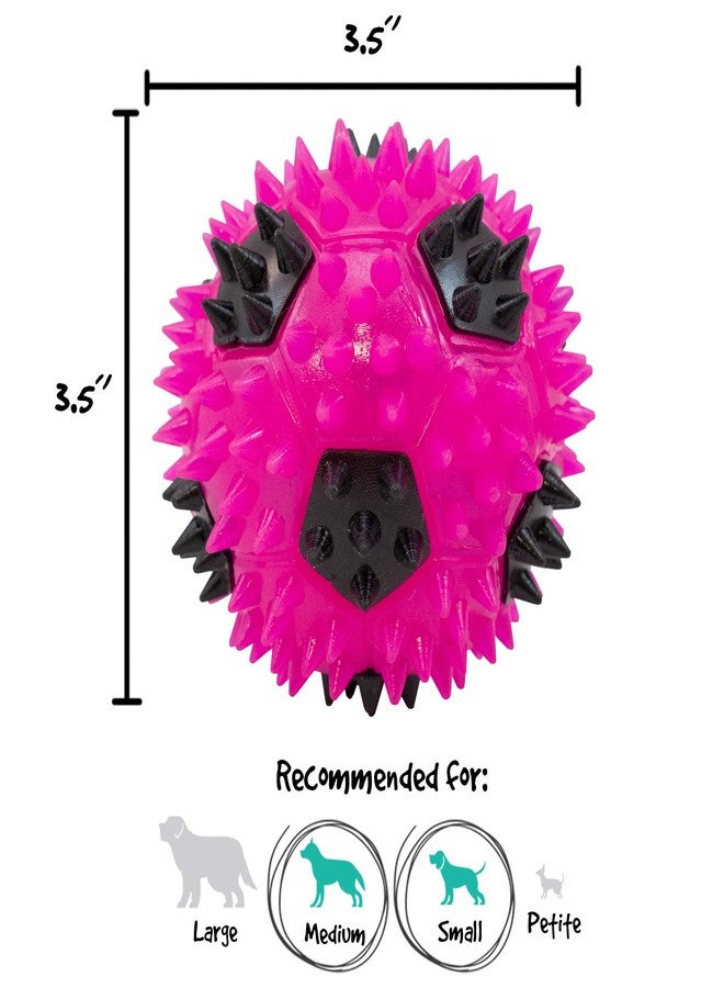 Gnawsome 3.5” Squeak & Light Soccer Ball Dog Toy - Medium, Cleans Teeth and Promotes Dental and Gum Health for Your Pet, Colors will vary - Image 5