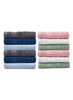 2 Mush Bamboo Face Towel Set of 3 | 100 Bamboo |Ultra Soft, Absorbent  Qui|2 Mush Bamboo Face Towel Set of 3 - Multicolor| 100 Bamboo |Ultra Soft, Ab
