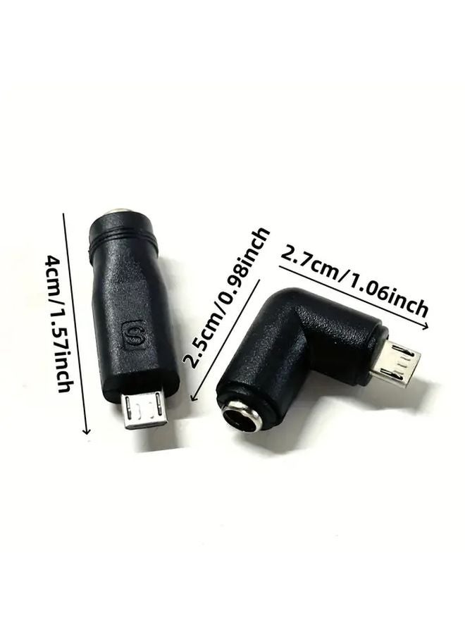 Straight DC 5 5x2 1mm Female To Micro USB Male Power Adapter Converter - Image 2