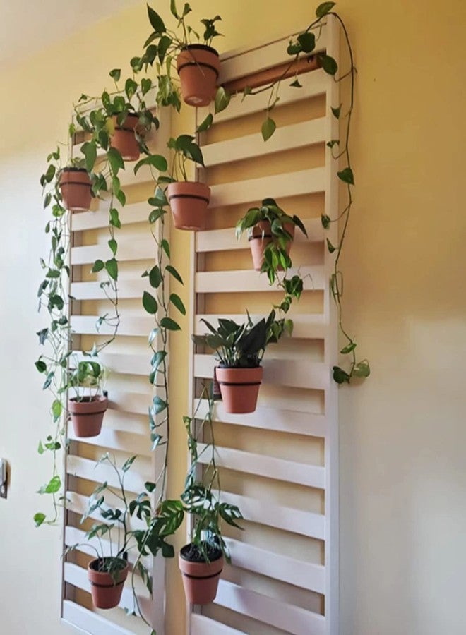 مجموعة من 6 قطع من حوامل أواني الزهور الجدارية من Greemov، مقاس 8 بوصات، حلقات تعليق النباتات، خطافات معدنية لأواني الزهور، حامل جداري شديد التحمل للاستخدام الداخلي والخارجي - Image 4