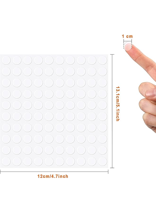 erorex 10 Sheet Foam Round Dots Double Sided Adhesive 3D Craft Foam Tape 1000 Pieces Adhesive Tape Waterproof Foam Tape For Indoor And Out Wall Door Car Home Decoration 0.39 Inch 10 Mm - Image 2