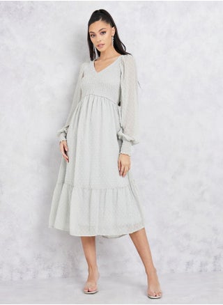 فستان ميدي بأكمام طويلة مكبلة - pzsku/Z35D1BE06D01EE2342D4EZ/45/1746429352/49a0b2ed-e634-4976-8ac1-4f469b34ef1a