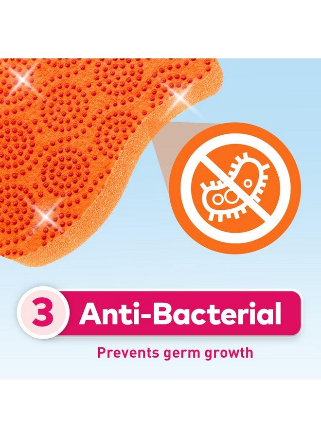 Scotch Brite Scotch-Brite Scrub Dots Non-Scratch Sponge, Suitable For Ceramics And Non-Stick Ware, Rinses Clean And Stays Odor Free (2 Pieces) - Image 4