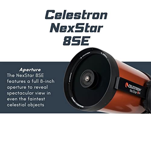 Celestron NexStar 8SE Schmidt-Cassegrain Computerized Telescope Bundle with Telescope Eyepiece/Filter Accessory Kit (2 Items) - Image 4