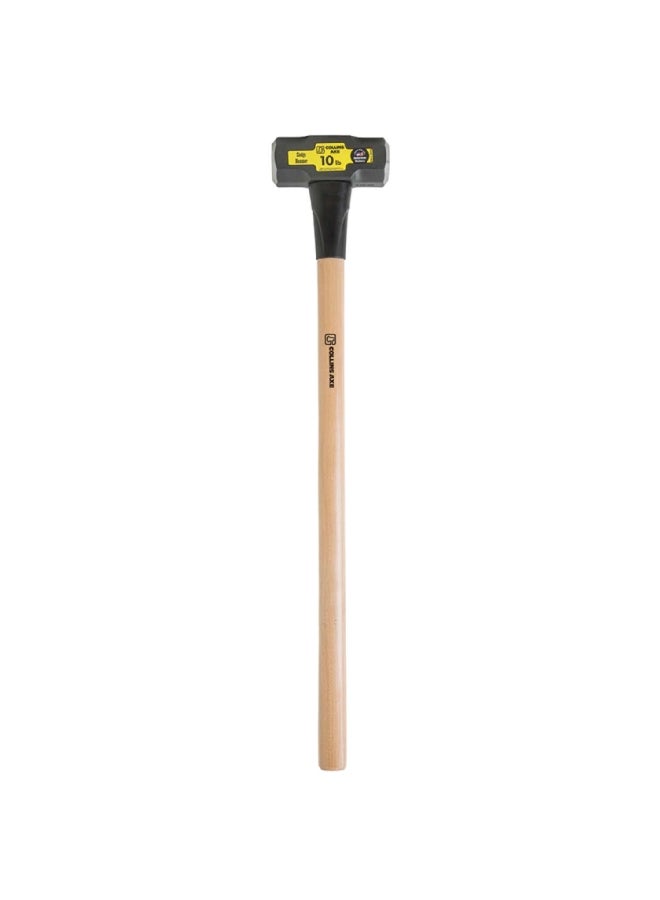 Collins Hickory Handle Double Face Sledge Hammer Beige and Black 10 Pound 76794 - Image 1