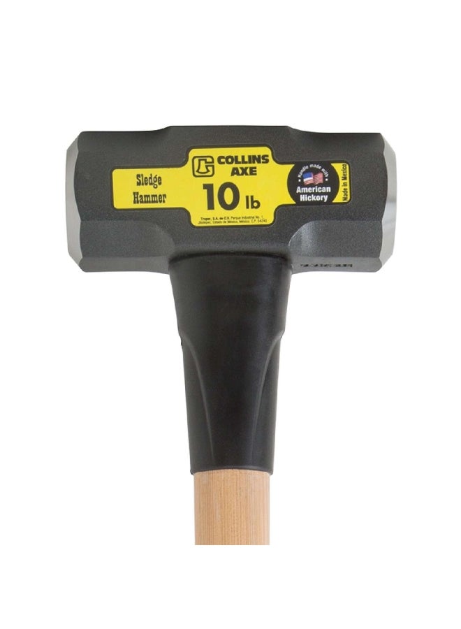 Collins Hickory Handle Double Face Sledge Hammer Beige and Black 10 Pound 76794 - Image 2