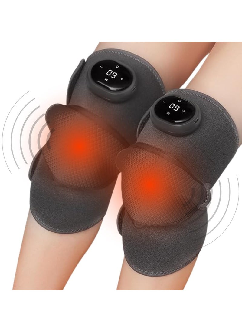 DubaiGallery - Heated Massage Knee Pads Electric Vibration Adjustable Universal Massage Pads Knee and Elbow Massage for Relaxation - Image 1