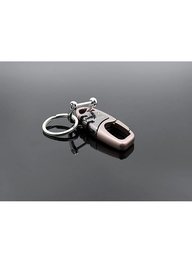TechPro Techpro Antique Hook Locking Silver Metal Key Ring Key Chain for Gift Boys Girls & Friends  - Image 4