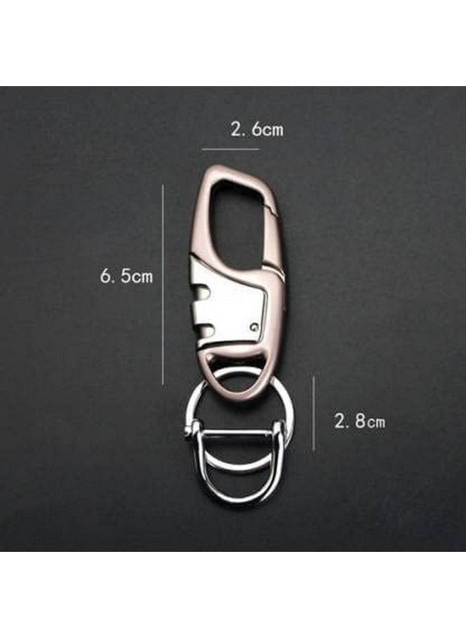 TechPro Techpro Antique Hook Locking Silver Metal Key Ring Key Chain for Gift Boys Girls & Friends  - Image 3