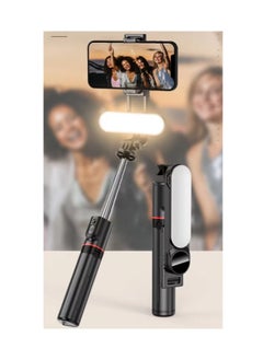ARNOTEC 43.7 inches(110cm) Selfie Stick Tripod, Extendable Tripod with Rechargeable Bluetooth Remote,Removable fill light， Compatible with iPhone and Android Smartphones, Perfect for Travel, Vlog, Video and Photo, Black  - Image 5