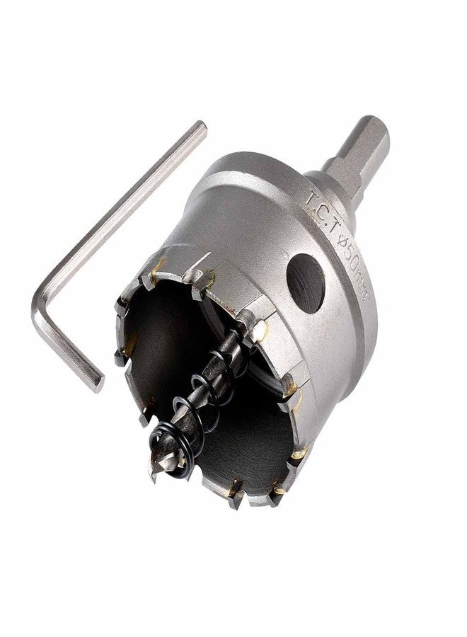 UPTODATETOOLS 50mm TCT Hole Saw Tungsten Carbide Tipped Teeth Hole Cutter, TCT Drill Bit Hole Saw Set for Stainless Steel, Sheet, Metal - Image 1