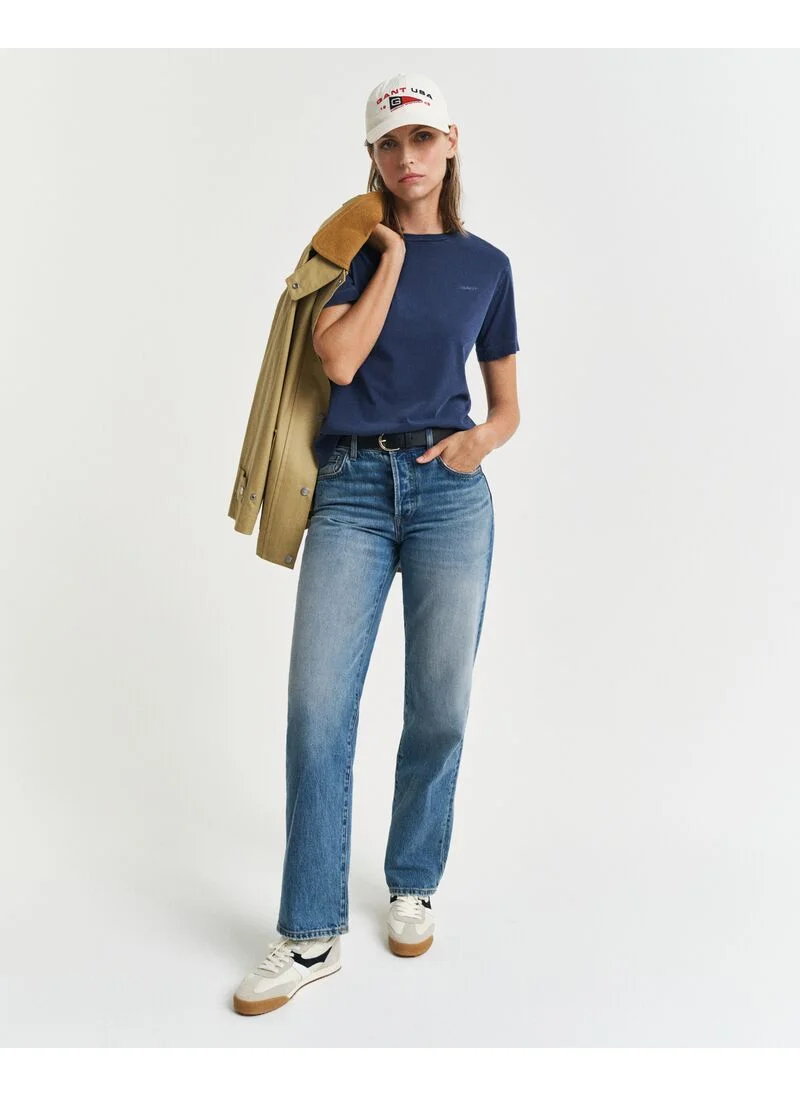غانت Gant Regular Sunfaded Ss C-Neck T-Shirt