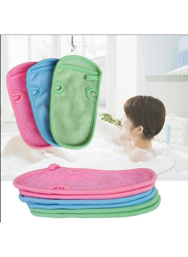 vipolish 3 PCS Bathing Shower Mittens Body Wash Massage Spa Mitt Towel for Adults Children Body Back Rubbing Exfoliating Washing Cleaning Color Random - Image 4
