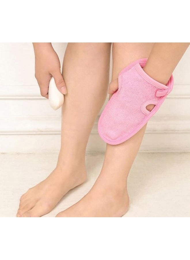 vipolish 3 PCS Bathing Shower Mittens Body Wash Massage Spa Mitt Towel for Adults Children Body Back Rubbing Exfoliating Washing Cleaning Color Random - Image 5