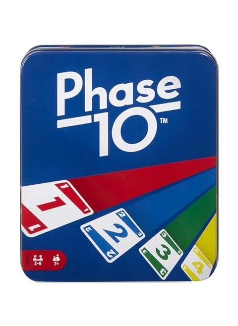 Exciting Phase 10 Card Game in Storage Tin - Fun Rummy-Style Play for Families, Adults & Kids, Challenging Gameplay ( Exclusive)