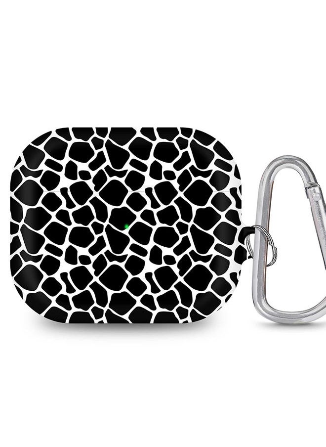 Stylizedd StylePods Case for Airpods 3rd Gen Case With Anti-Lost Keychain - Cow Skin Print  - Image 1