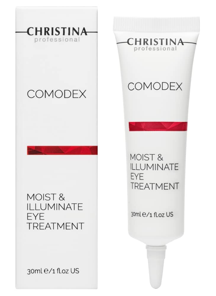 -CHRISTINA- CHRISTINA Comodex Moist  Illuminate Eye Treatment with Hyaluronic Acid  Under Eye Cream Combats Dark Circles Puffy Eyes and Dry Skin 30ml