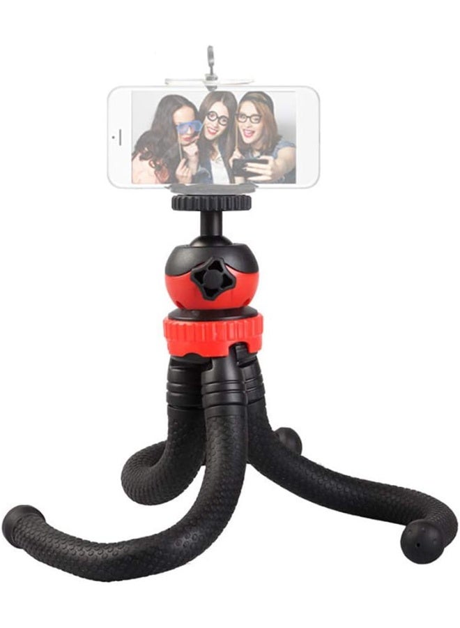 Mini Flexible Octopus Tripod with 360 Degree Rotating Ball Head for GoPro Hero 6 5 4 3 Plus 3 Yi Action Camera, Canon Nikon Sony DSLR Camera, iPhone X 8 7  - Image 1