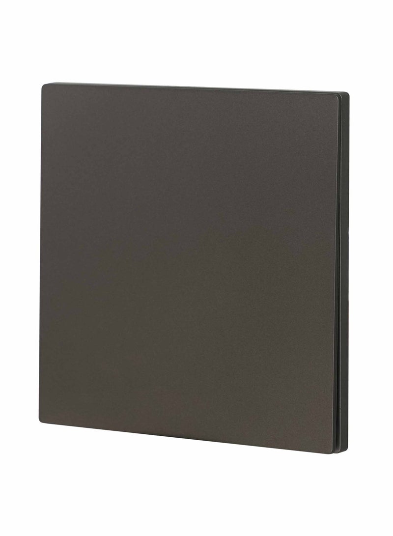 Donmarco 1 Gang 1 Way Momentary Switch – Ultra Thin Premium Plastic Material, Modern & Durable, Fire-Resistant Electric Switch, 15-Year Warranty, Wall Switch for Home and Office (Matt Grey) - Image 1