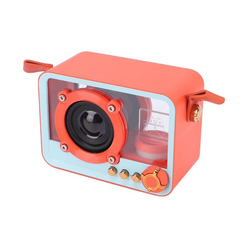 Orange Portable Karaoke Machine with Dual Wireless Microphones BT 5 3 for Home Party Outdoor Camping Travel - Image 3