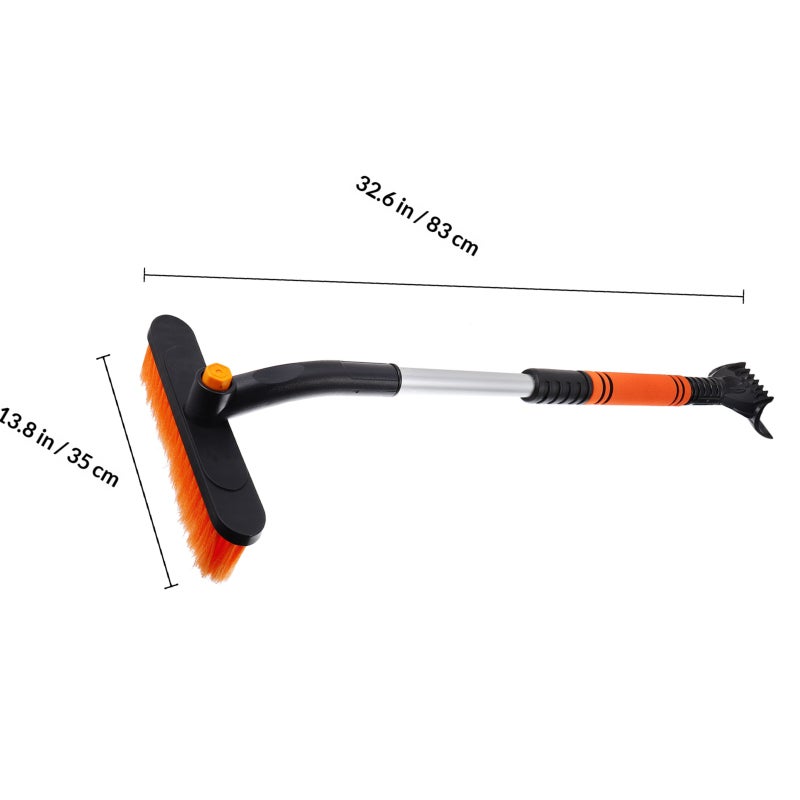 Multi-purpose Adjustable Car Snow Removal Shovel 2-in-1 Ice Remover Brush - Image 2