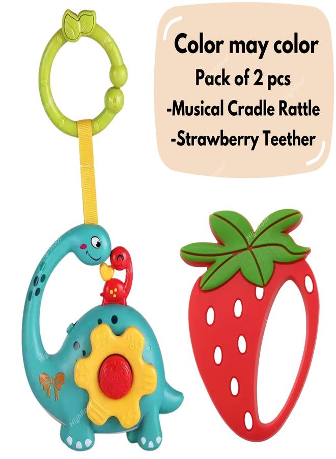 HighRoof Rattles for Kids Rattle for Babies, Baby Rattles for 6 to 12 Month, Sound Toys for Babies, Early Development Toys for Infants [Teether & Cradle Rattle] - Image 2
