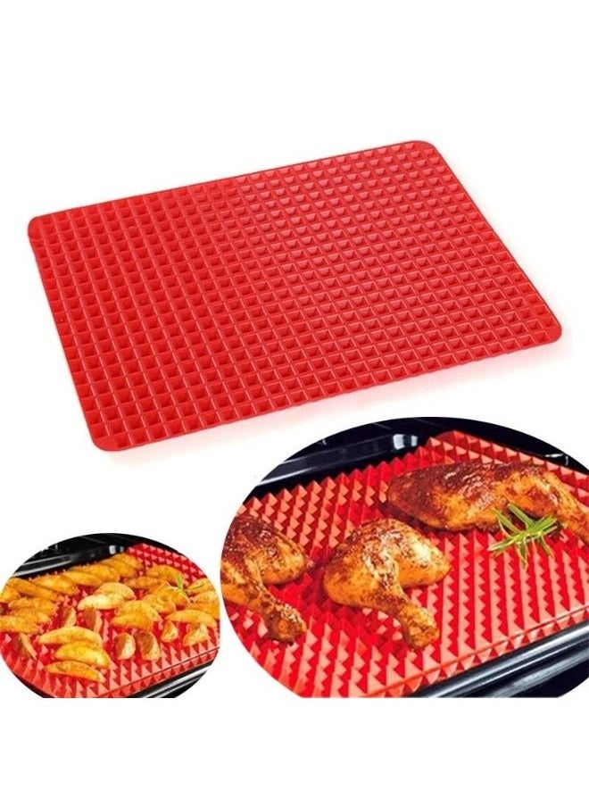 FALMER Bbq Silicone Non-Stick Healthy Cooking Baking Mat 28*39 CM  - Image 3