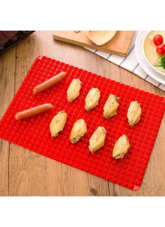 FALMER Bbq Silicone Non-Stick Healthy Cooking Baking Mat 28*39 CM  - Image 2