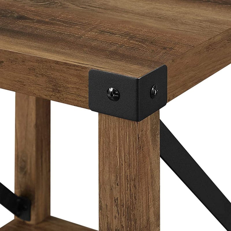 Keenkee 4 Set 2 X 2 X 1.5 Inch Metal Corner Protectors For Furniture Decorative Corner Brackets Black For Wood Boxes Farmhouse Barn Door Wood Frame Trunk Table Desk - Image 4