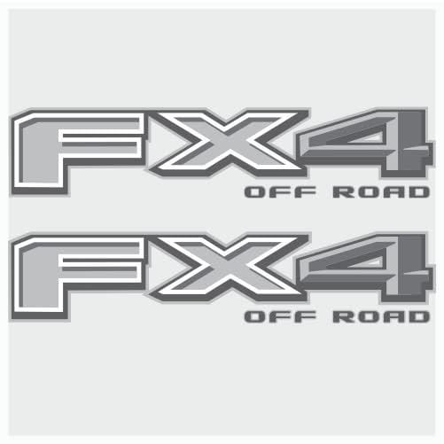 FX4 Decal Sticker Off Road Truck F150 F350 F250 Super Duty 2019 2020 2021 2022 Gray