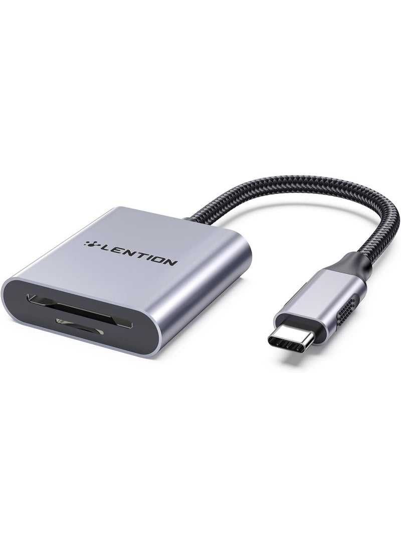 لينشن قارئ بطاقات USB C إلى SD/Micro SD، محول بطاقات SD 3.0 من النوع C - Image 1