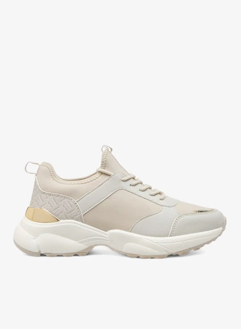 Flora Bella By Shoexpress Floral Bella Panelled Lace-Up Sneakers