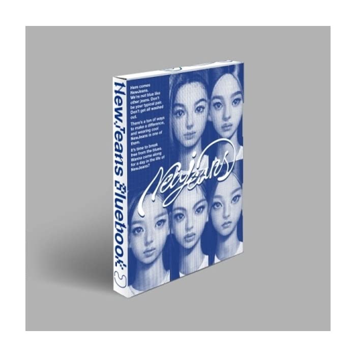 DREAMUS NewJeans New Jeans 1st EP Album Bluebook Version CD+Mini Poster On Pack+Log Book+Pin-up Book+Phoning Manual Book+ID Card+Sticker Pack+Photocard+Tracking Sealed (HANNI Version) - Image 1